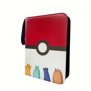 4-Pocket Binder For Trading Pokémon Cards Book Collector Album Folder!